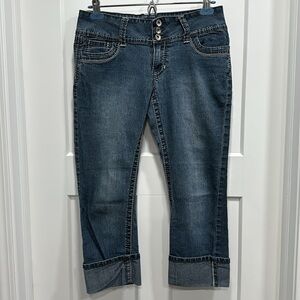 Vintage Angels Cropped Cuffed Jeans Size 11